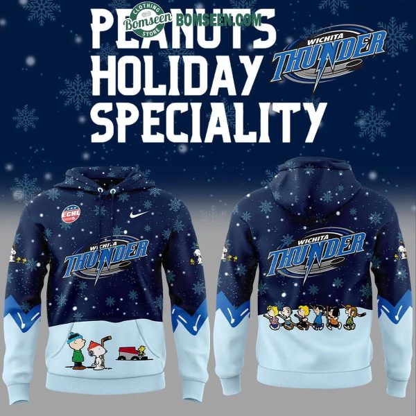 Wichita Thunder 2024 Snoopy Celebrating Peanuts Holidays Hoodie T-Shirt